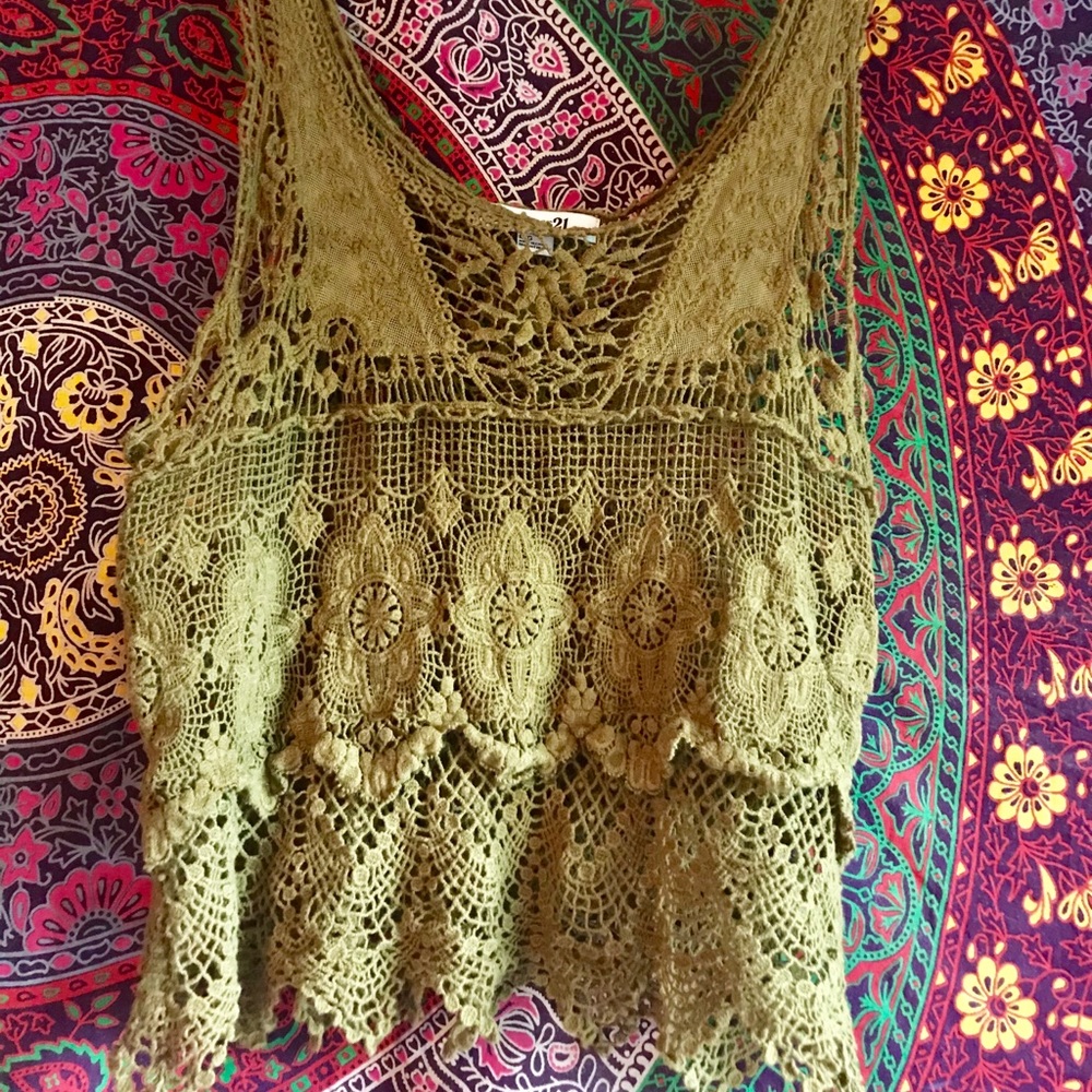 Forever 21 Crochet Tank Top